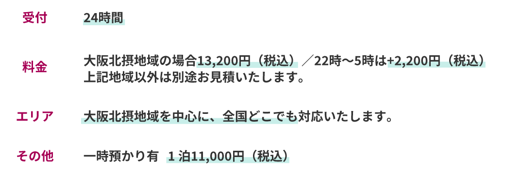寝台車搬送料金:イメージ